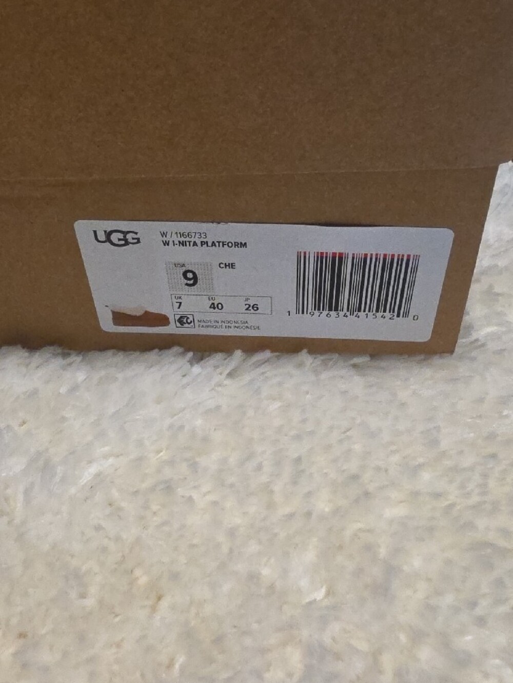 UGG Chestnut Suede Shearling-Lined Slip-Ons - Picture 6 of 6
